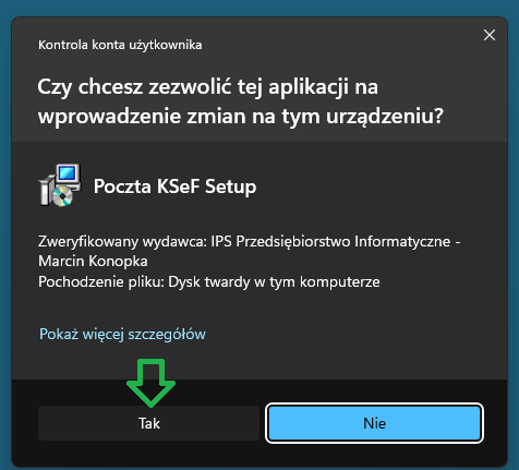 Kontrola konta użytkownika